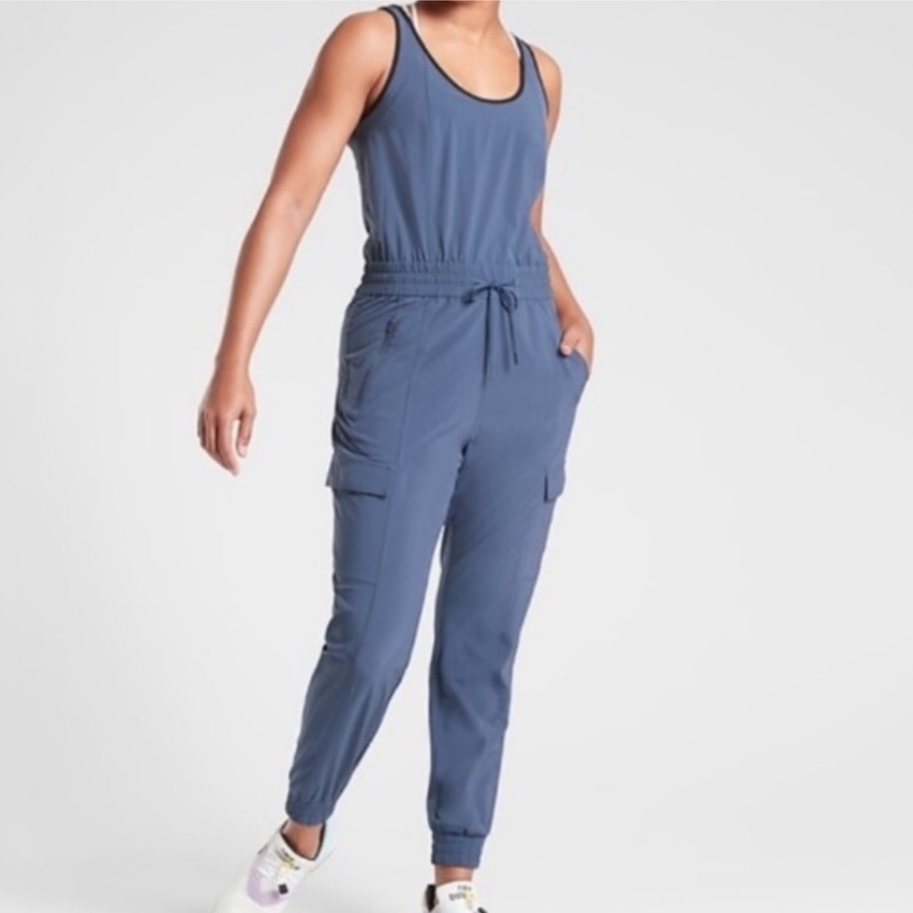 Athleta Unbound Jumpsuit Blue Size Small